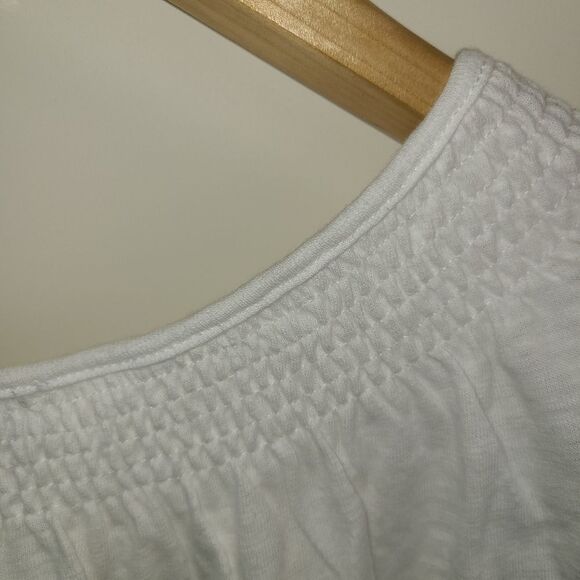 Hasting & Smith Embroidered Boho Elasticized Neck blouse - Picture 10 of 10